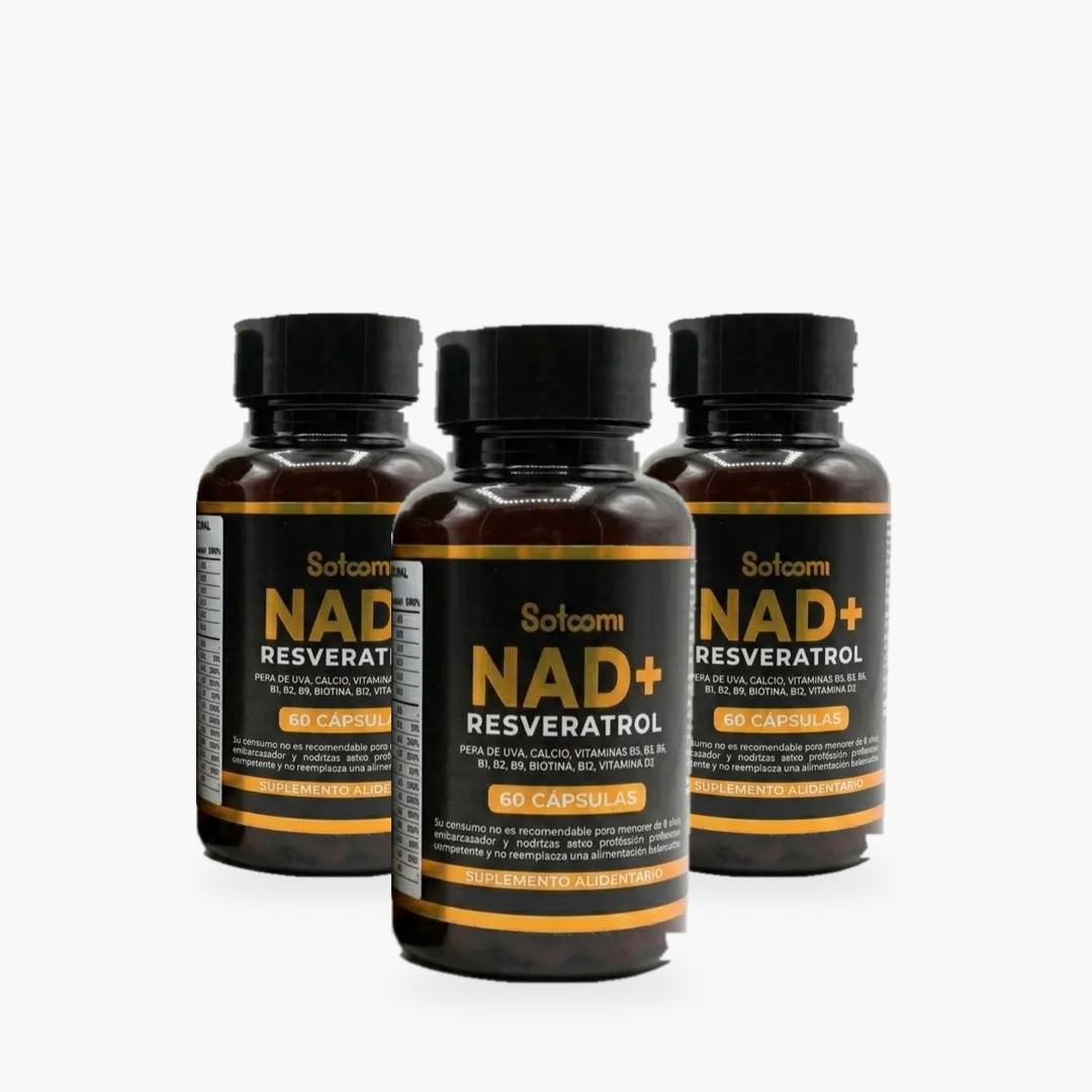 Resveratrol + NAD+ Satoomi (60 cápsulas)