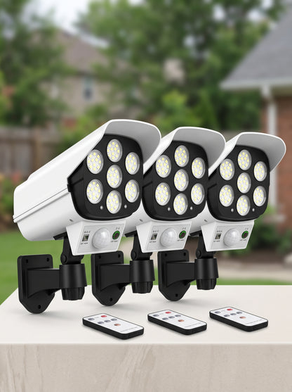 Focos Solares Tipo Camara + Control Remoto